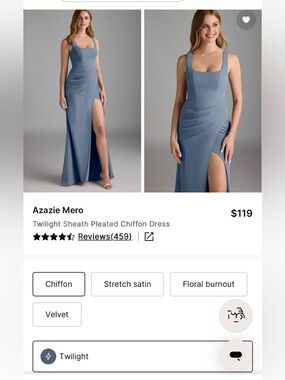 Azazie Mero Chiffon Twilight Dress